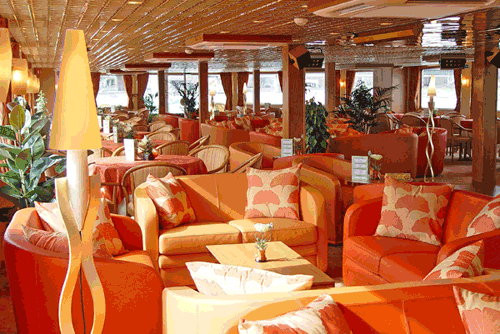 Sala lounge M/nave per la crociera fluviale